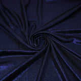 Posh Titanium Foiled Slinky Jacquard Polyester Spandex Fabric - Black/Silver, 56" Width (1 Yard)