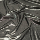 Foiled Slinky Jacquard Fabric Black