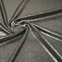 Posh Titanium Foiled Slinky Jacquard Polyester Spandex Fabric - Black/Silver, 56" Width (1 Yard)