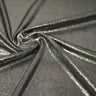 Posh Titanium Foiled Slinky Jacquard Polyester Spandex Fabric - Black/Silver, 56" Width (1 Yard)