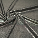 Foiled Slinky Jacquard Fabric Black