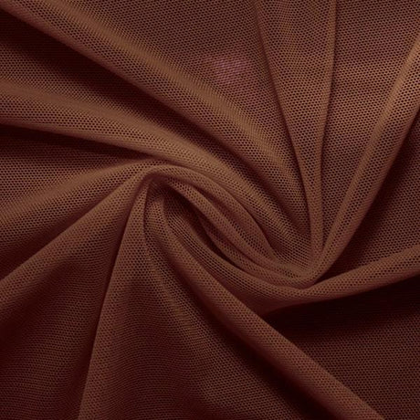 Power Mesh Nylon Spandex Fabric - Skin Tones And Neutrals Collection, 58" Width, 4-Way Stretch (1 Yard)