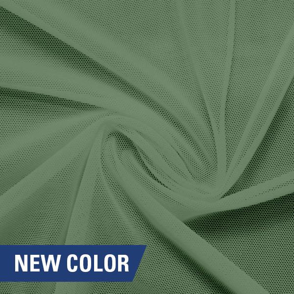 Power Mesh Nylon Spandex Fabric - Classic Collection, 58" Width, 4-Way Stretch (1 Yard)