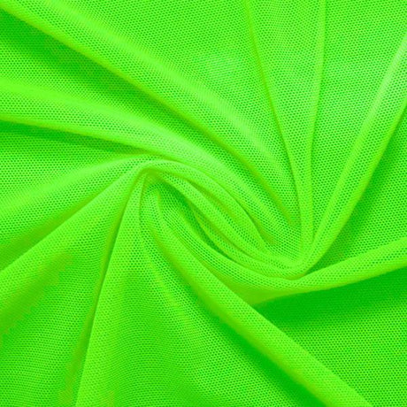 Power Mesh Nylon Spandex Fabric - Neon Collection, 58" Width, 4-Way Stretch (1 Yard)