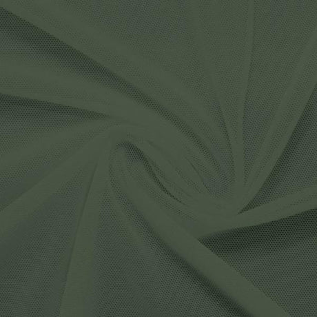 Power Mesh Nylon Spandex Fabric - Classic Collection, 58" Width, 4-Way Stretch (1 Yard)