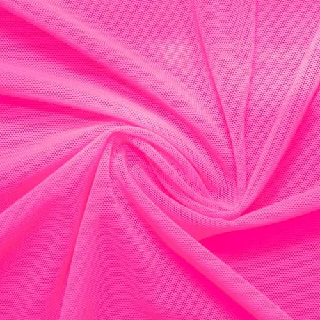 Power Mesh Nylon Spandex Fabric - Neon Collection, 58" Width, 4-Way Stretch, 90 GSM, 1 Yard