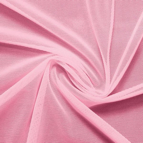 Power Mesh Nylon Spandex Fabric - Classic Collection, 58" Width, 4-Way Stretch (1 Yard)