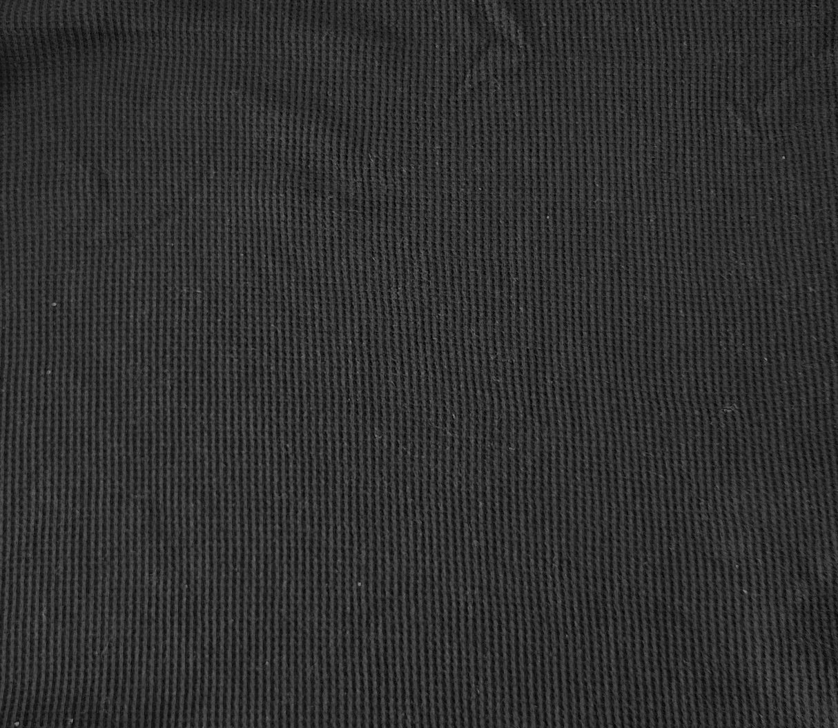 Cotton Thermal Knit Fabric Black