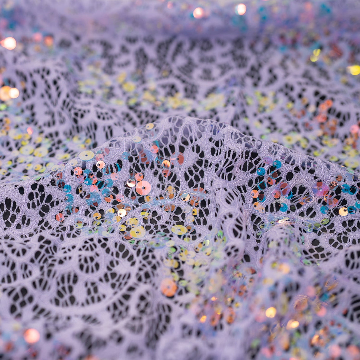 Stretch Lace Sequin Fabric