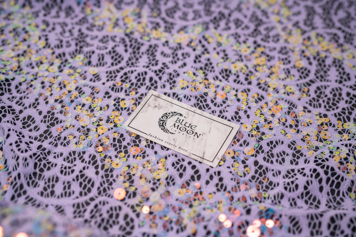 Stretch Lace Sequin Fabric