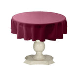 Tablecloth Dull Bridal Satin Fabric - Solid Color, 42" Round (1 Piece)