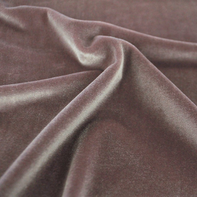 Primo Stretch Velvet Polyester Spandex Fabric - Blue Moon, 4-Way Stretch Velvet, 56" Width (1 Yard)
