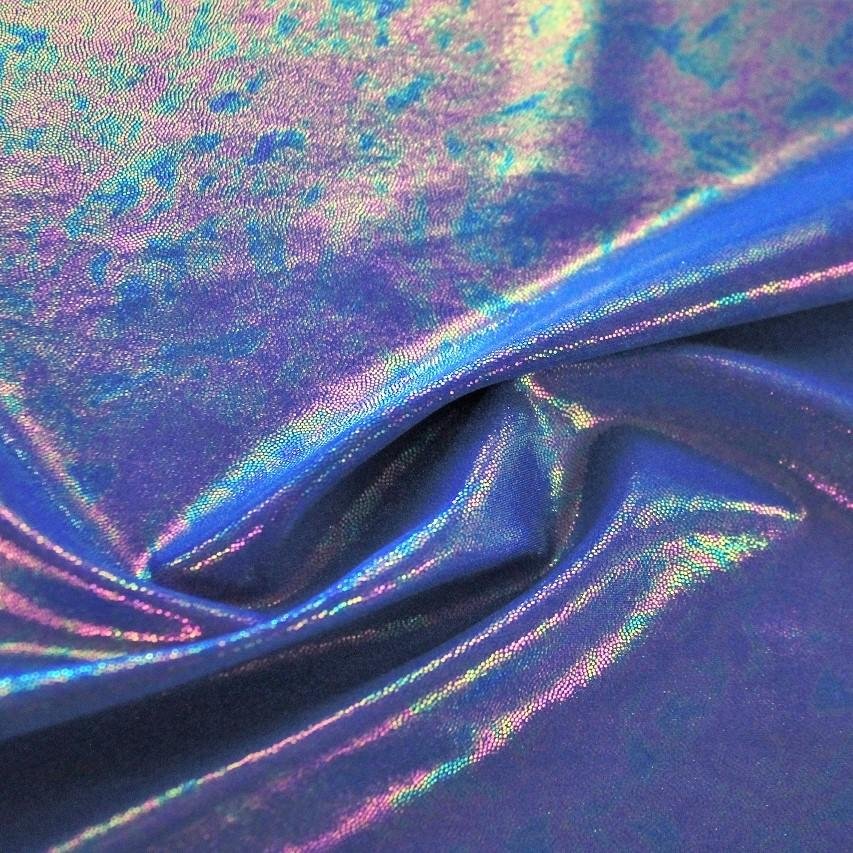 Foiled Spandex Rainbow Print