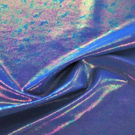 Foiled Spandex Rainbow Print