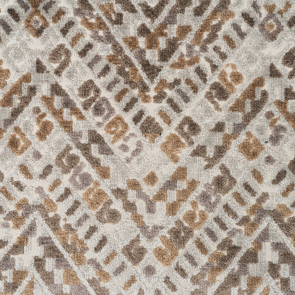 Cut Velvet Upholstery Fabric Puebla Geometric Pattern by the Yard