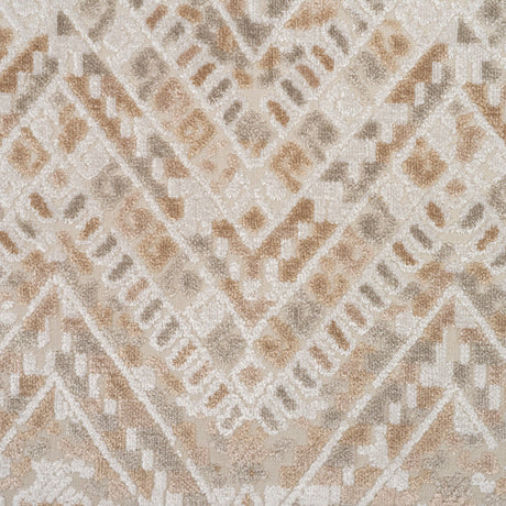Cut Velvet Upholstery Fabric Puebla Geometric Pattern by the Yard