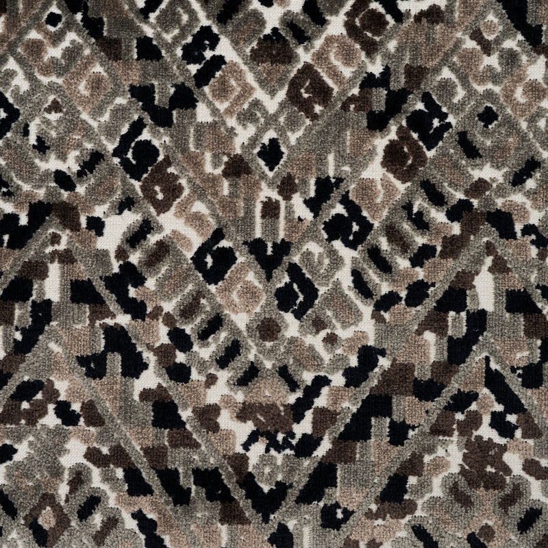Cut Velvet Upholstery Fabric Puebla Geometric Pattern by the Yard