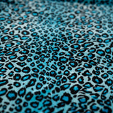 Leopard Stretch Velvet Fabric