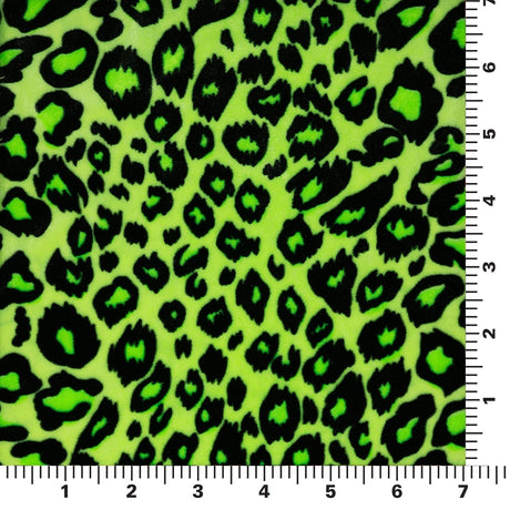 Leopard Stretch Velvet Fabric