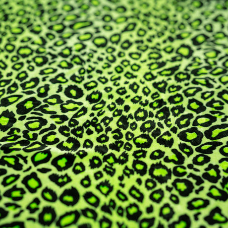 Leopard Stretch Velvet Fabric