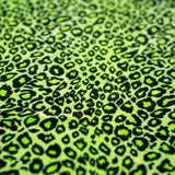 Pug Leopard Primo Stretch Velvet Fabric - Leopard Print, 56" Width (1 Yard)