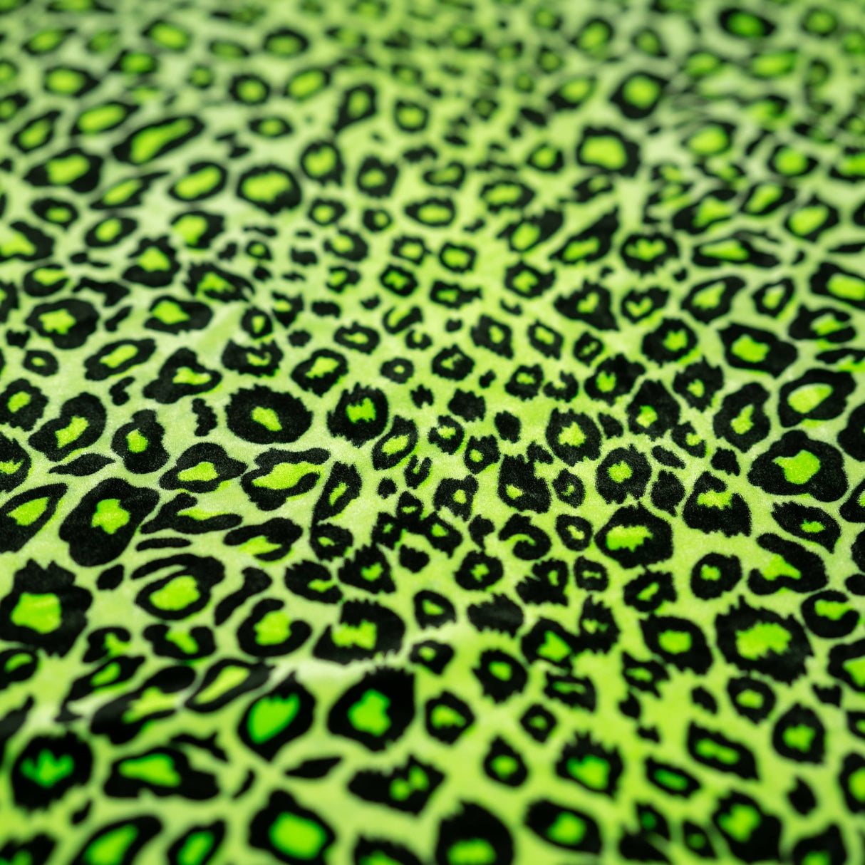 Leopard Stretch Velvet Fabric