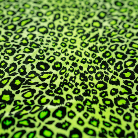 Leopard Stretch Velvet Fabric