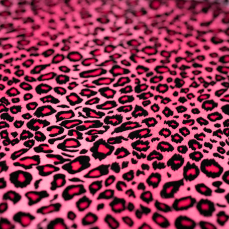 Leopard Stretch Velvet Fabric