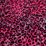 Pug Leopard Primo Stretch Velvet Fabric - Leopard Print, 56" Width (1 Yard)