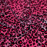 Leopard Stretch Velvet Fabric