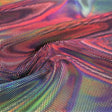 Foiled Spandex Rainbow Stretch Fabric