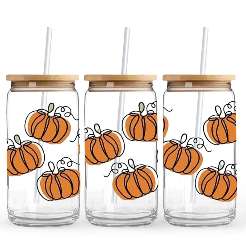 UV DTF Wrap - Pumpkin Classics (9.7" x 4.3")