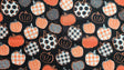 Quilting Cotton Pumpkins on Gingham Check Harvest 100% Cotton