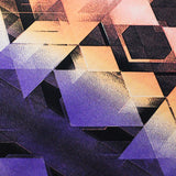 Diamond Blast Nylon Spandex Fabric - Pink/Purple Modern Geometric Print, 58/60" Width (1 Yard)