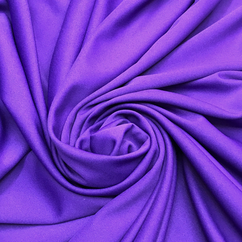Purple Scuba Polyester Fabric - Purple, 59"-60" Width