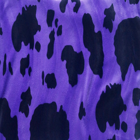 Cow Print Velboa Faux Fur Fabric - Brown Tan, White Black, Cream Tan, Camouflage, Black Red, Red White, Black Purple, Black White II, 60" Width (1 Yard)
