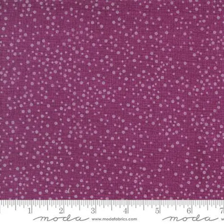 Cotton Print Purple Dahli Superbloom Dotty Thatched Fabric 44/45"