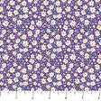 Cotton Fabric Purple Daisies Pocket Posies 44/45" Wide