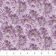 Cotton Floral Texture Flourish Fabric Purple 44/45"