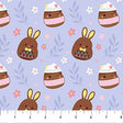 Cotton Fabric Purple Tossed Springtime Squishmallows 44/45"