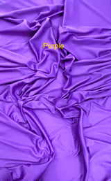 Stretch Lining Polyester Fabric - Purple, Matte Soft, 60" Width (1 Yard)