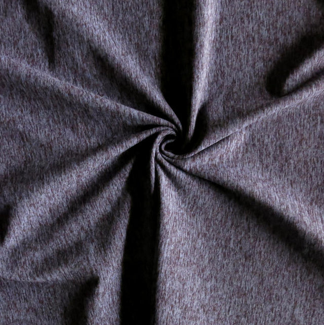 Poly Spandex Jersey Knit Fabric Purple Haze Marl 18 Remnant