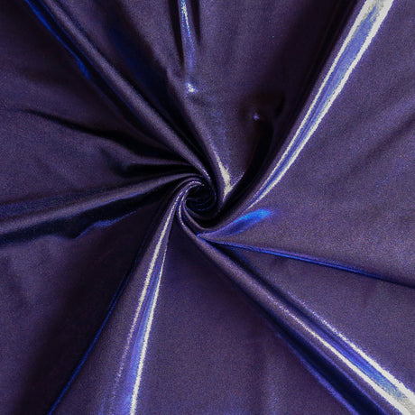 Swim Knit Purple Liquid Metallic Polyester Spandex Fabric