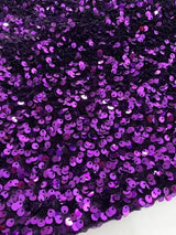 Sequin on Velvet Stretch Fabric