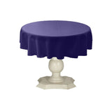 Tablecloth Dull Bridal Satin Fabric - 54" Round, Color Options (1 Piece)