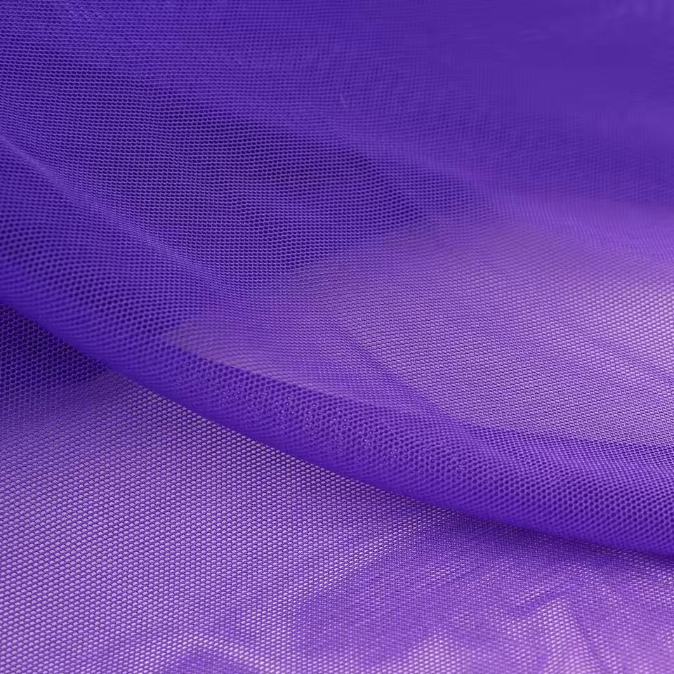 High-elastic Ultrafine Power mesh Nylon Net fabric Nude Flesh color 4 Way Stretch Spandex Mesh Underwear Stockings Knit BY YARD