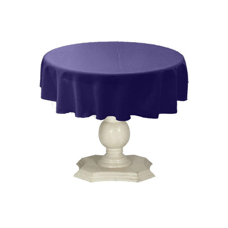 Tablecloth Dull Bridal Satin Fabric - Solid Color, 58" Round (1 Piece)