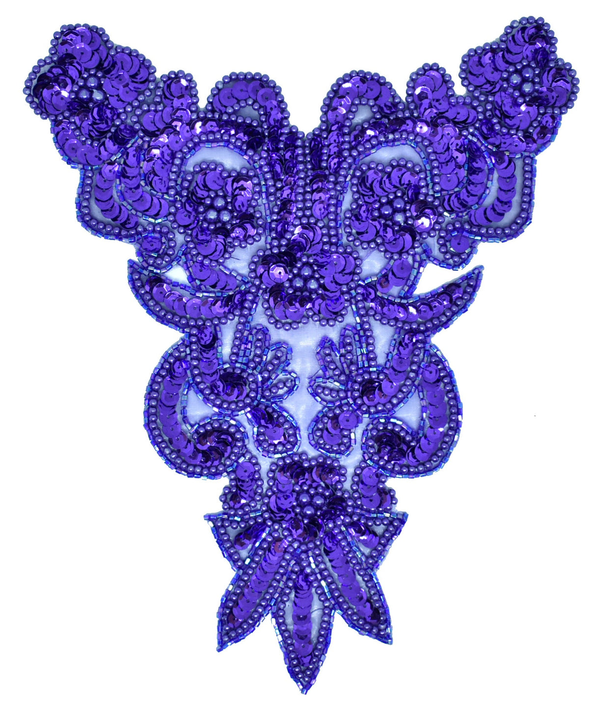 Sequins Beaded Applique 7.5 x 9.5