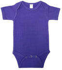 Lucky Friends 701 100% Cotton Fabric - Purple, Short Sleeve Baby Onesie (0/3-12/18)