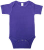Lucky Friends 701 100% Cotton Fabric - Purple, Short Sleeve Baby Onesie (0/3-12/18)